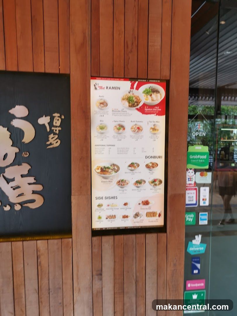 Ramen and Donburi Menu