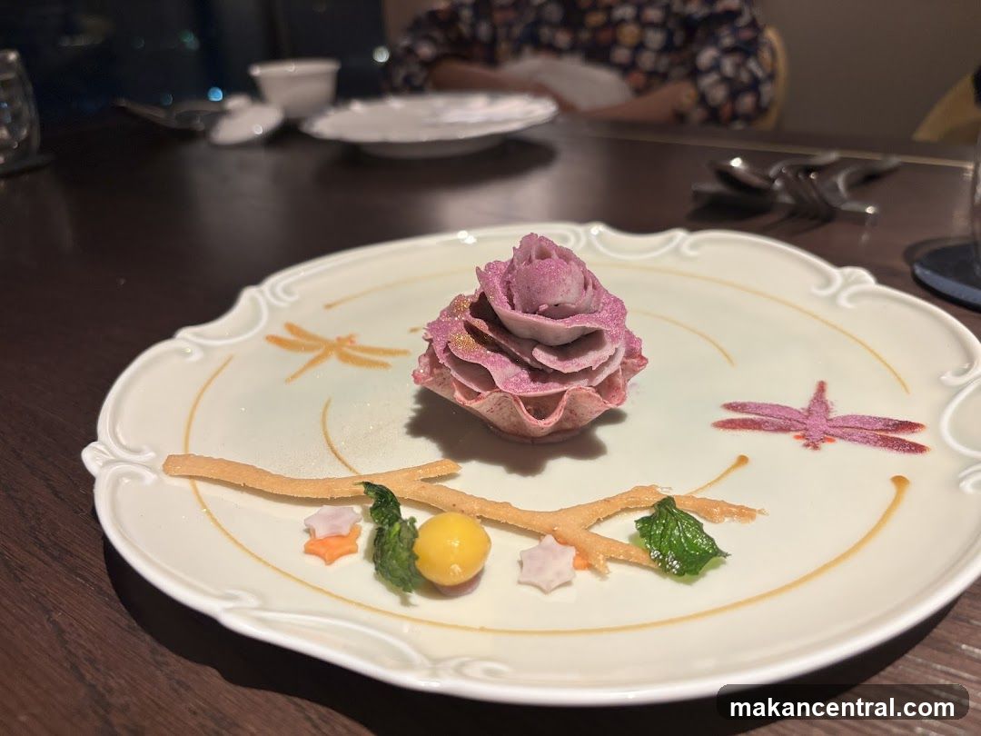 Dessert with Rose Swirl