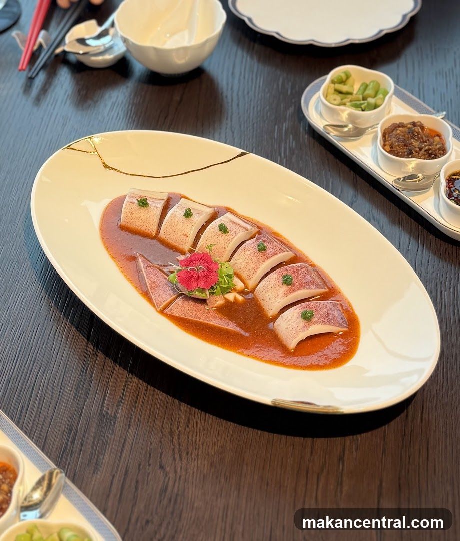 Squid Dish with Sauces