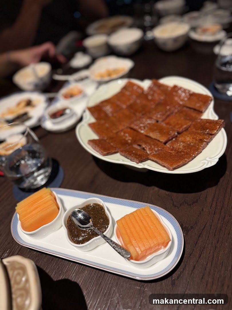 Peking Duck Platter with Melon and Sauce