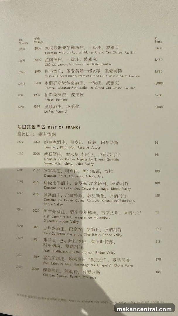 Wine List