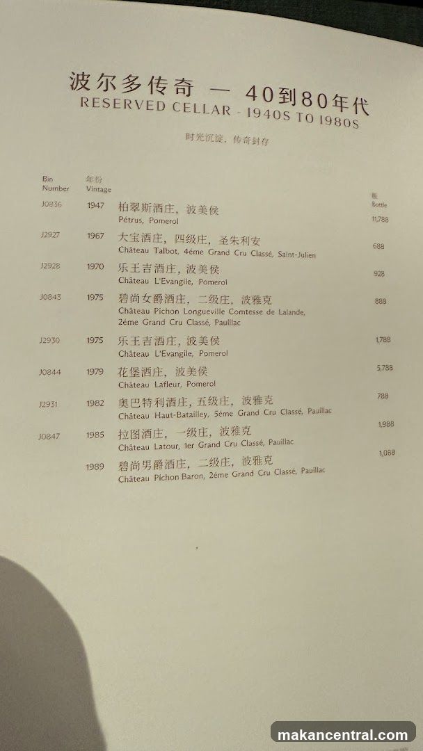 波尔多传奇 - 40到80年代 RESERVED CELLAR - 1940S TO 1980S