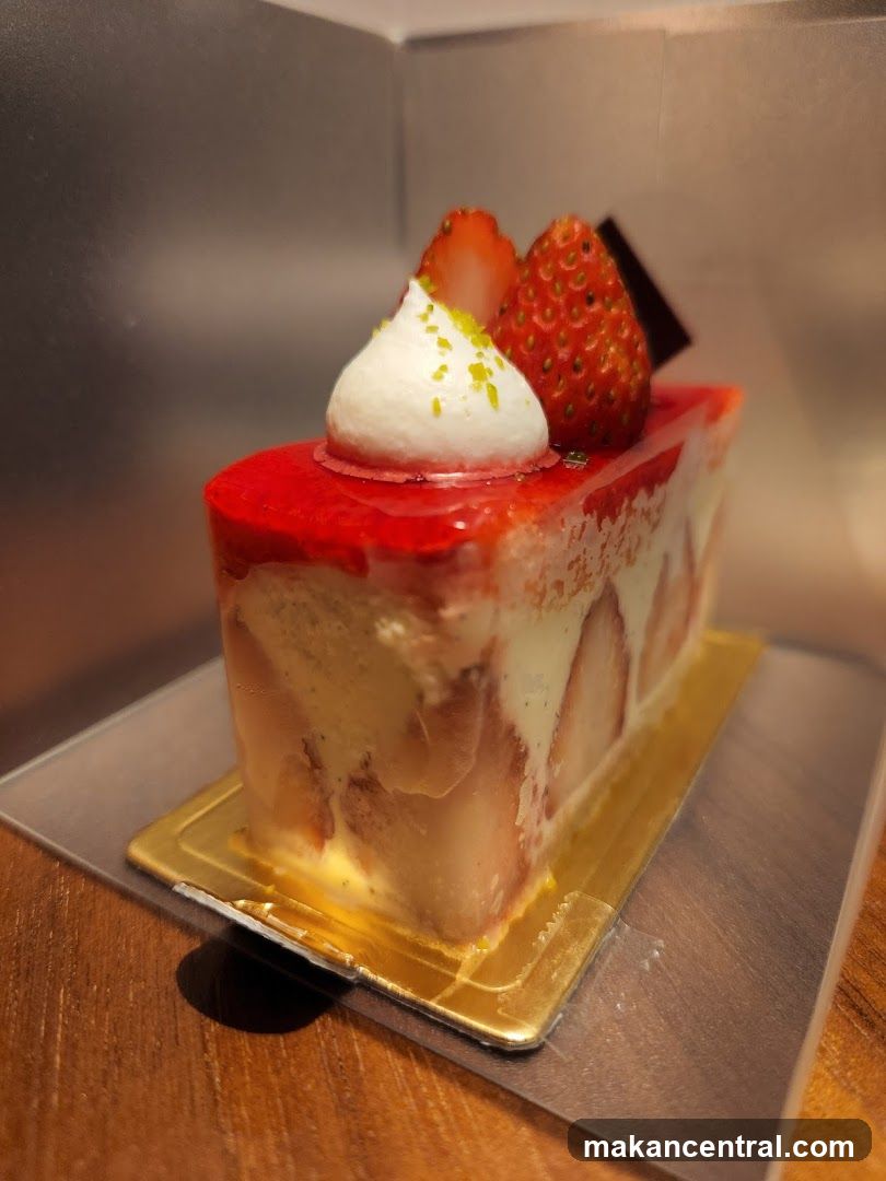 Strawberry Cake Slice