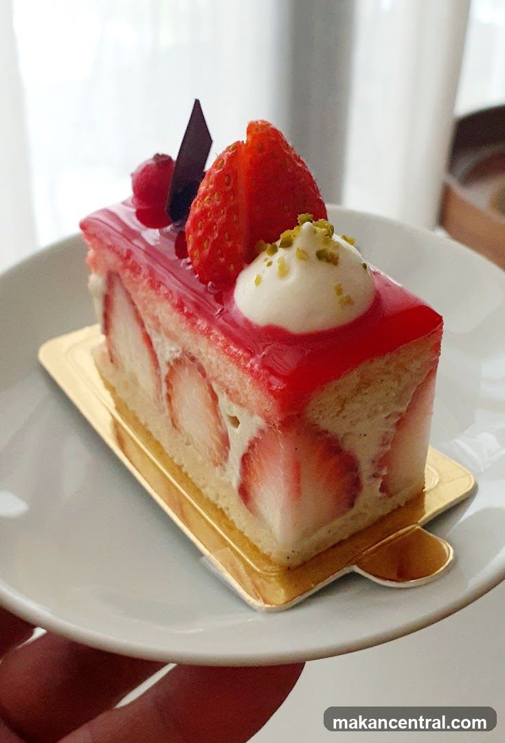 Strawberry Cake Slice