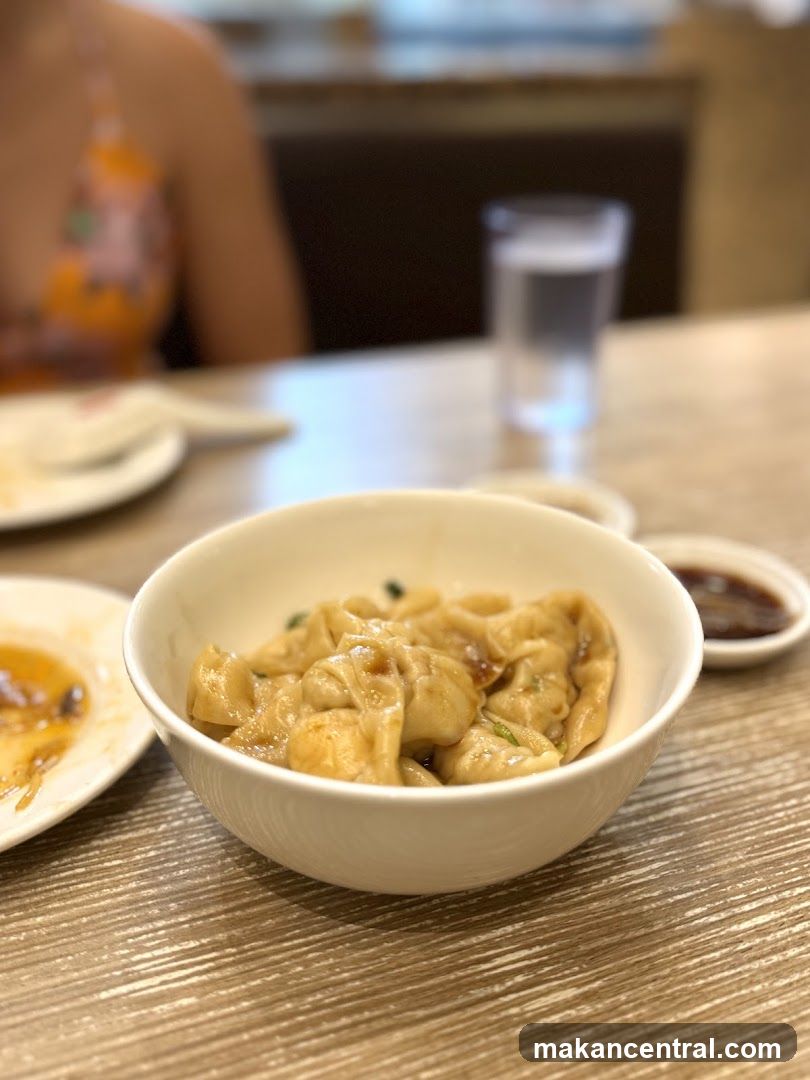 Dumplings with dipping sauce