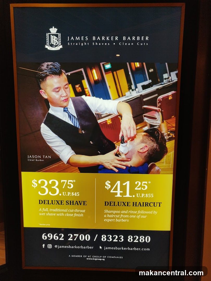 James Barker Barber Advertisement