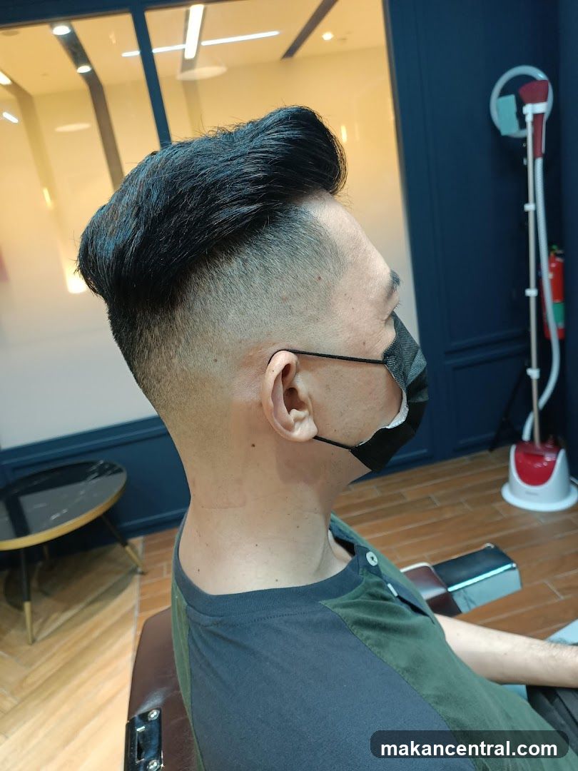 Man with a fresh haircut
