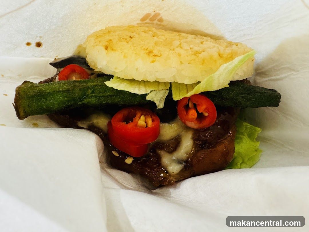 Rice Burger with Toppings