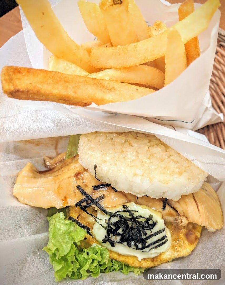 Onigirazu with Fries