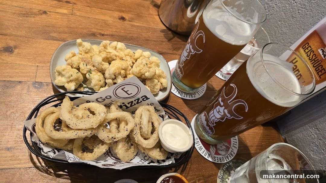Fried Appetizers and Beer