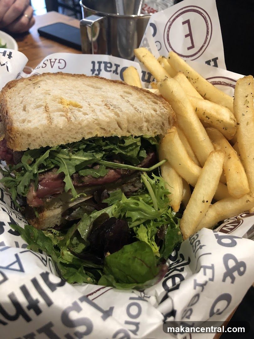 Sandwich and Fries