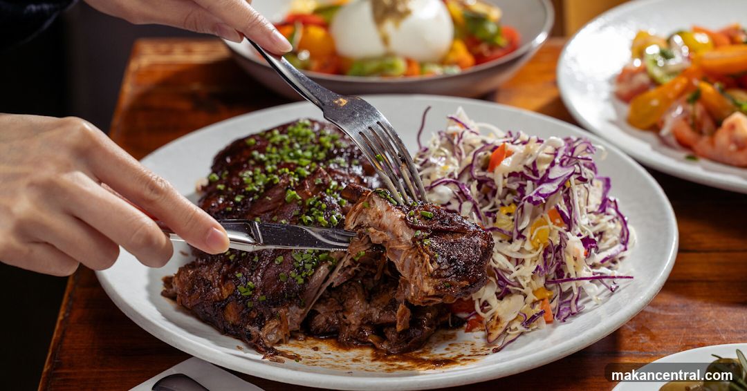 Ribs and Salad