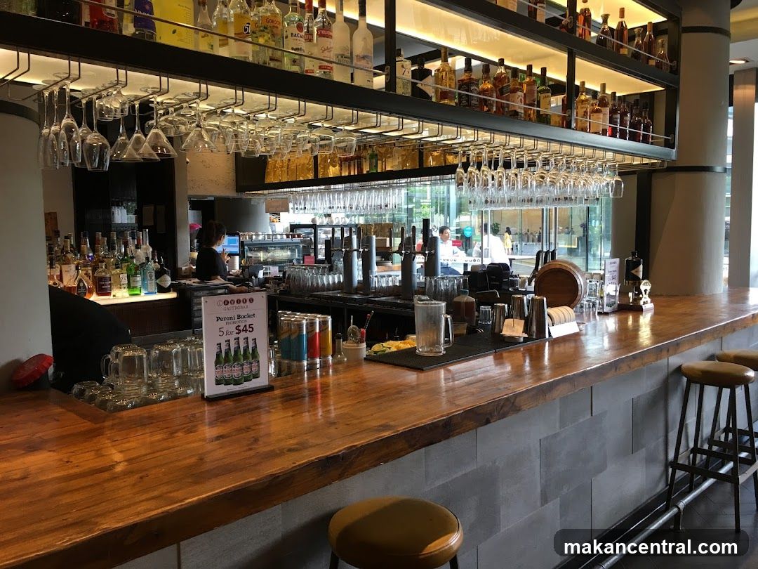 Bar Interior with Drinks and Seating