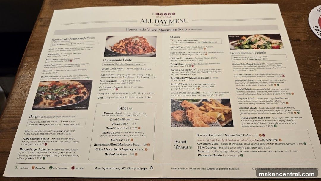 GASTROBAR ALL DAY MENU