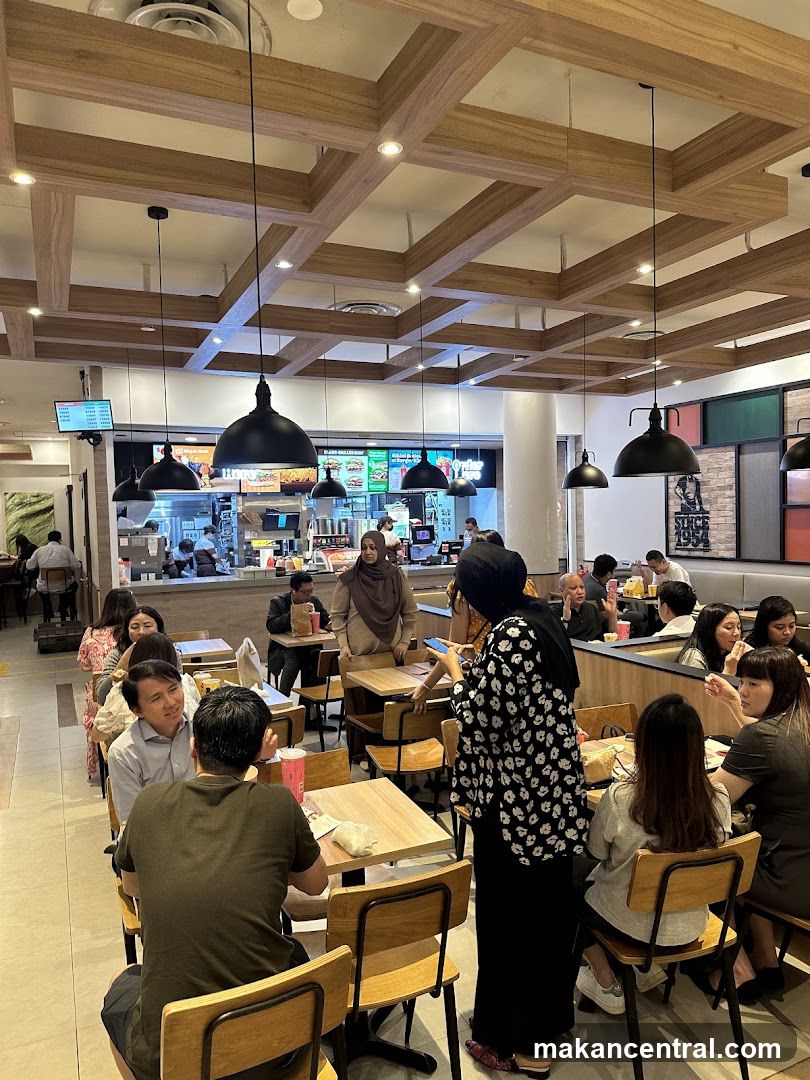 Diners in a Fast Food Restaurant
