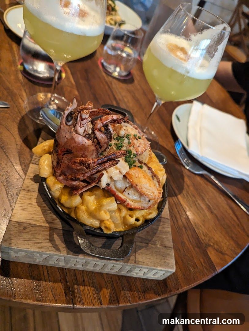 Lobster Mac and Cheese with Cocktails