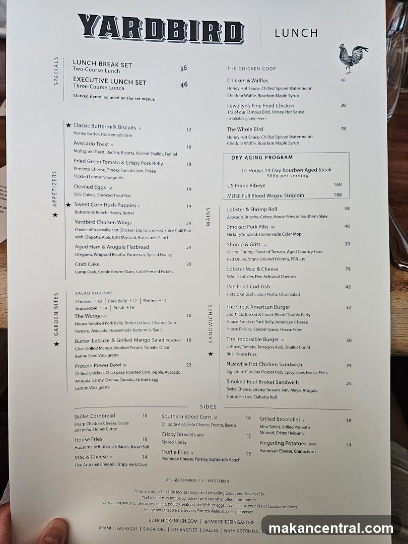 YARDBIRD LUNCH