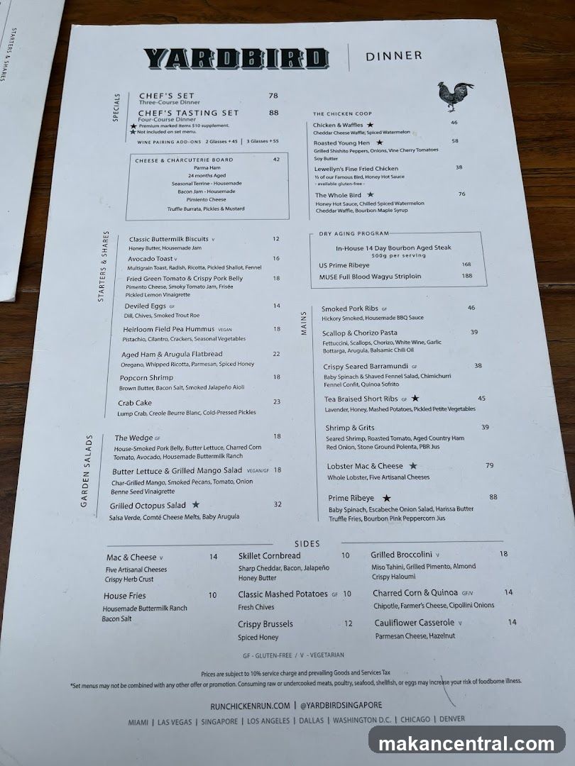 YARDBIRD DINNER
