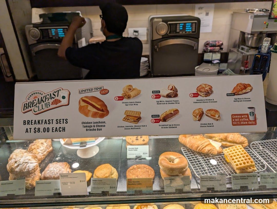 Starbucks Breakfast Club Menu