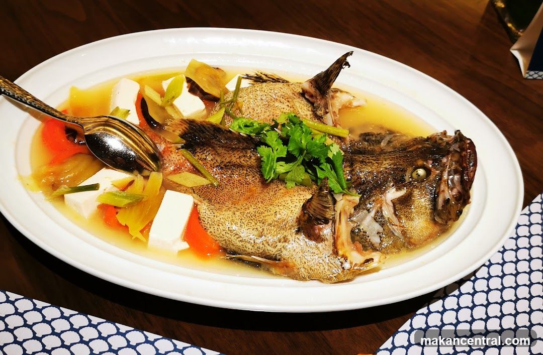 Steamed Fish with Tofu and Vegetables