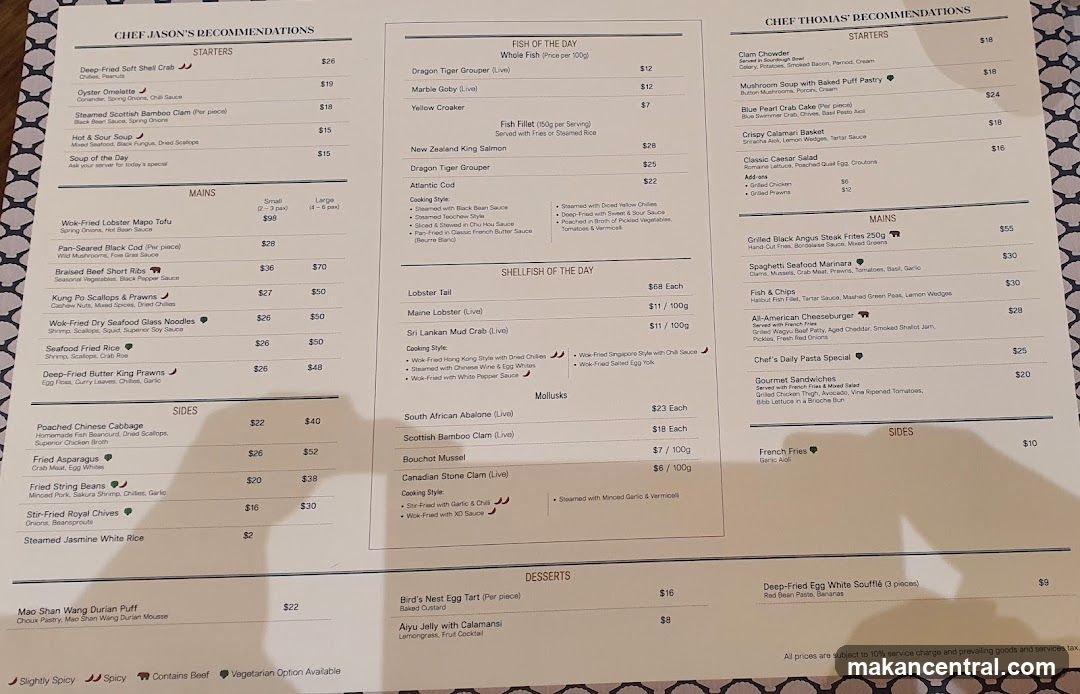 Chef Jason's Recommendations & Chef Thomas' Recommendations