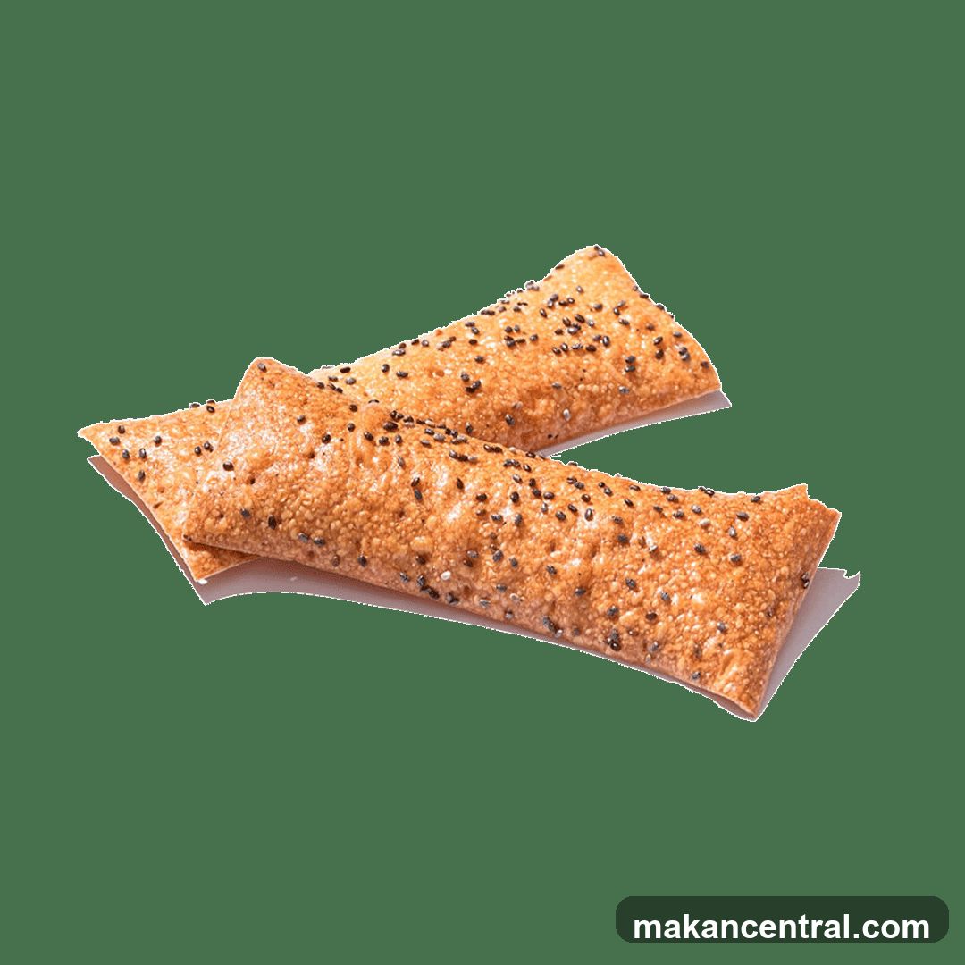 Two pastries with seeds