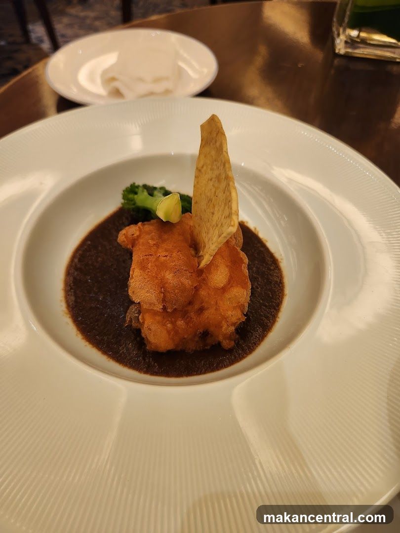 Fried Fish with Mole Sauce