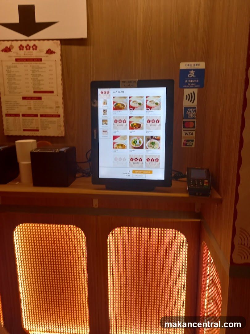 Ordering Kiosk and Menu