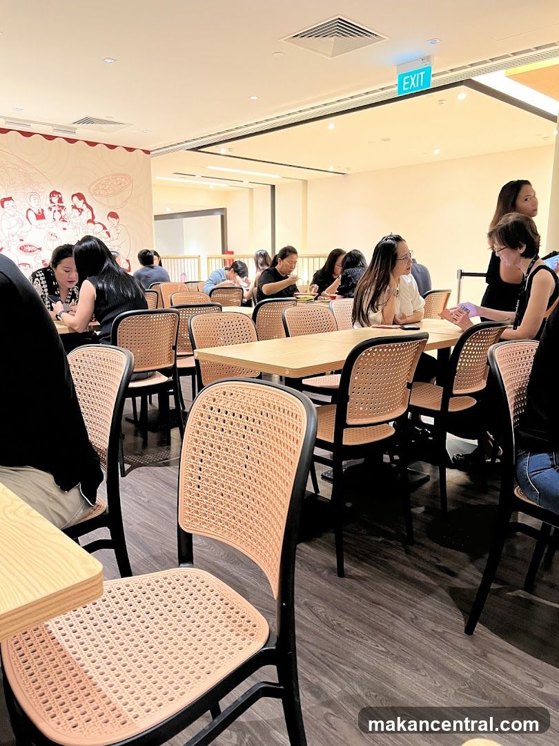 Restaurant Interior with Diners