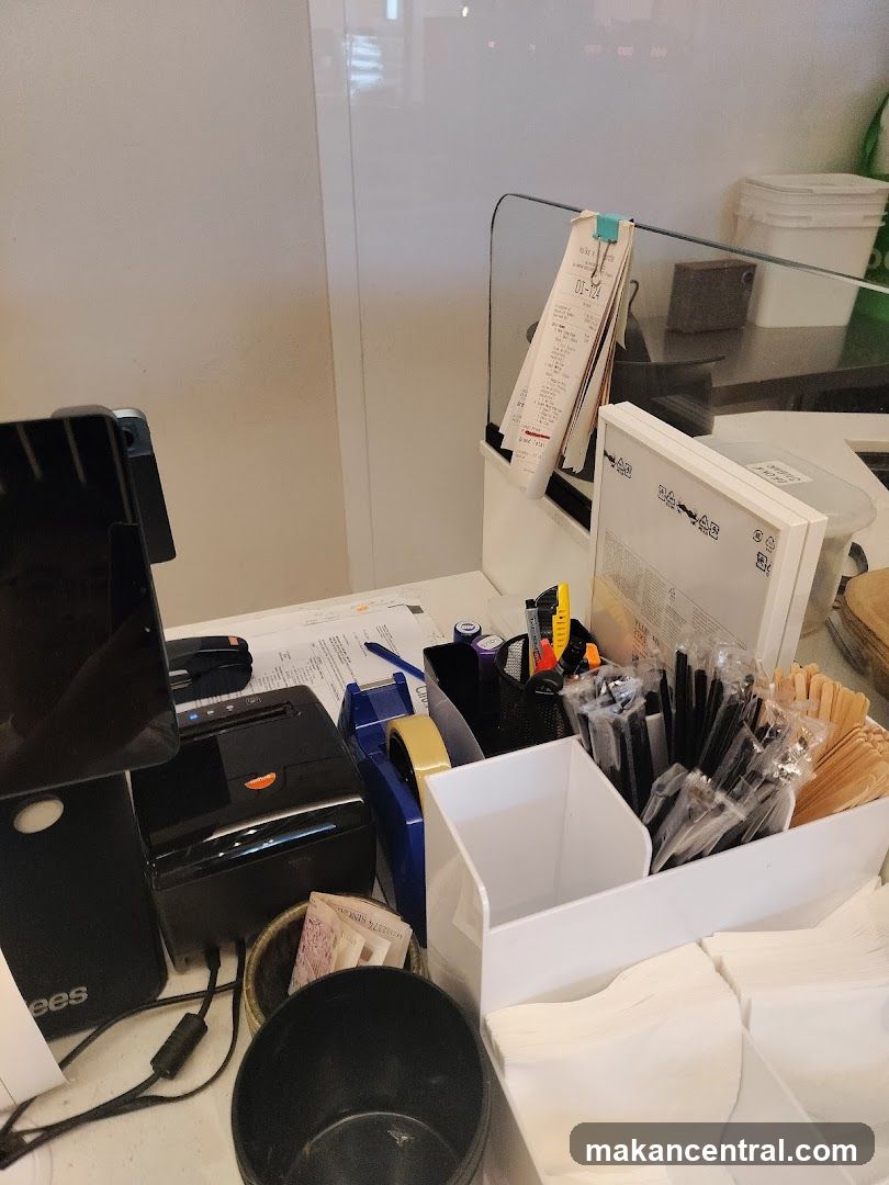 Countertop with supplies