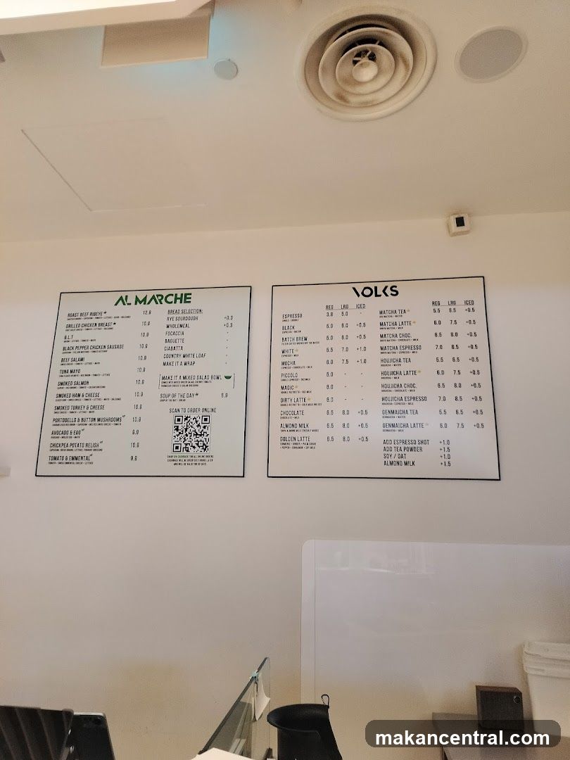 AL MARCHE & VOLKS Menu