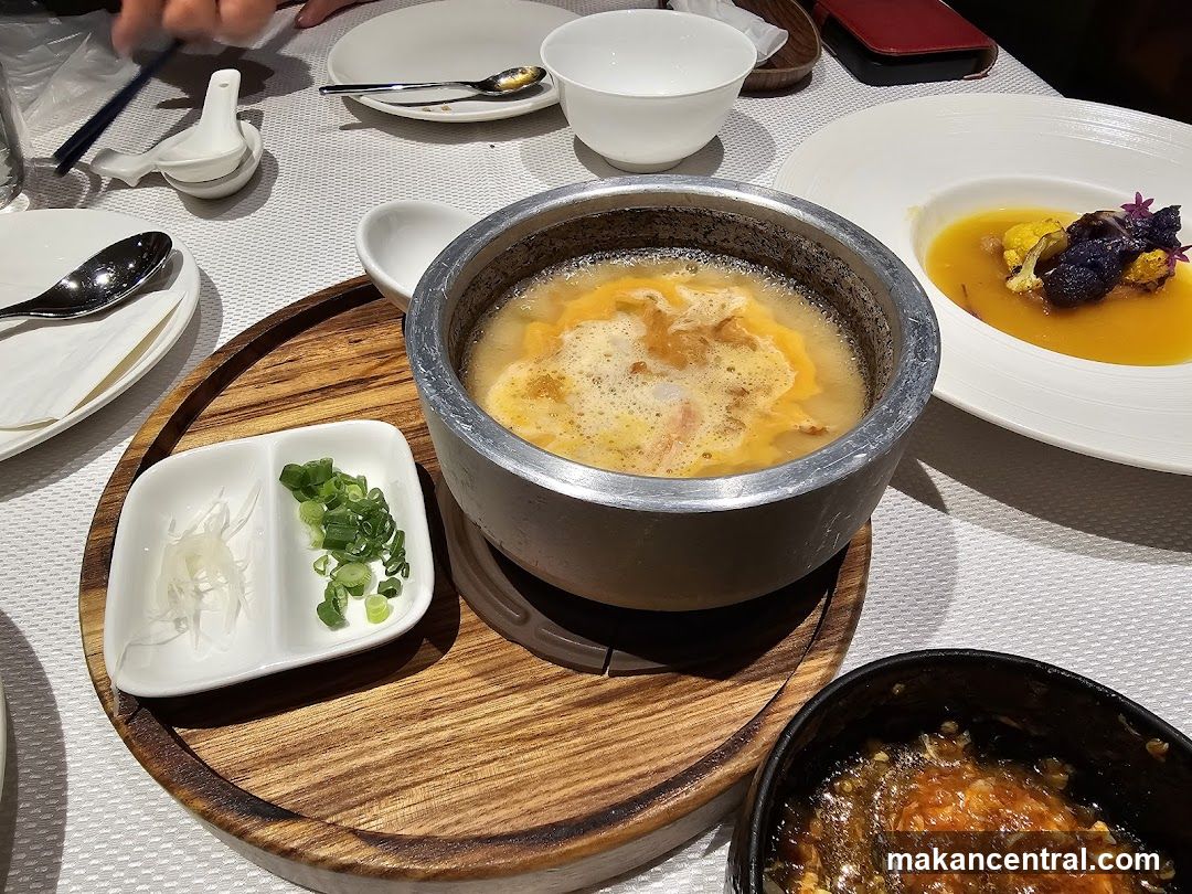 Table Setting with Soup and Garnish