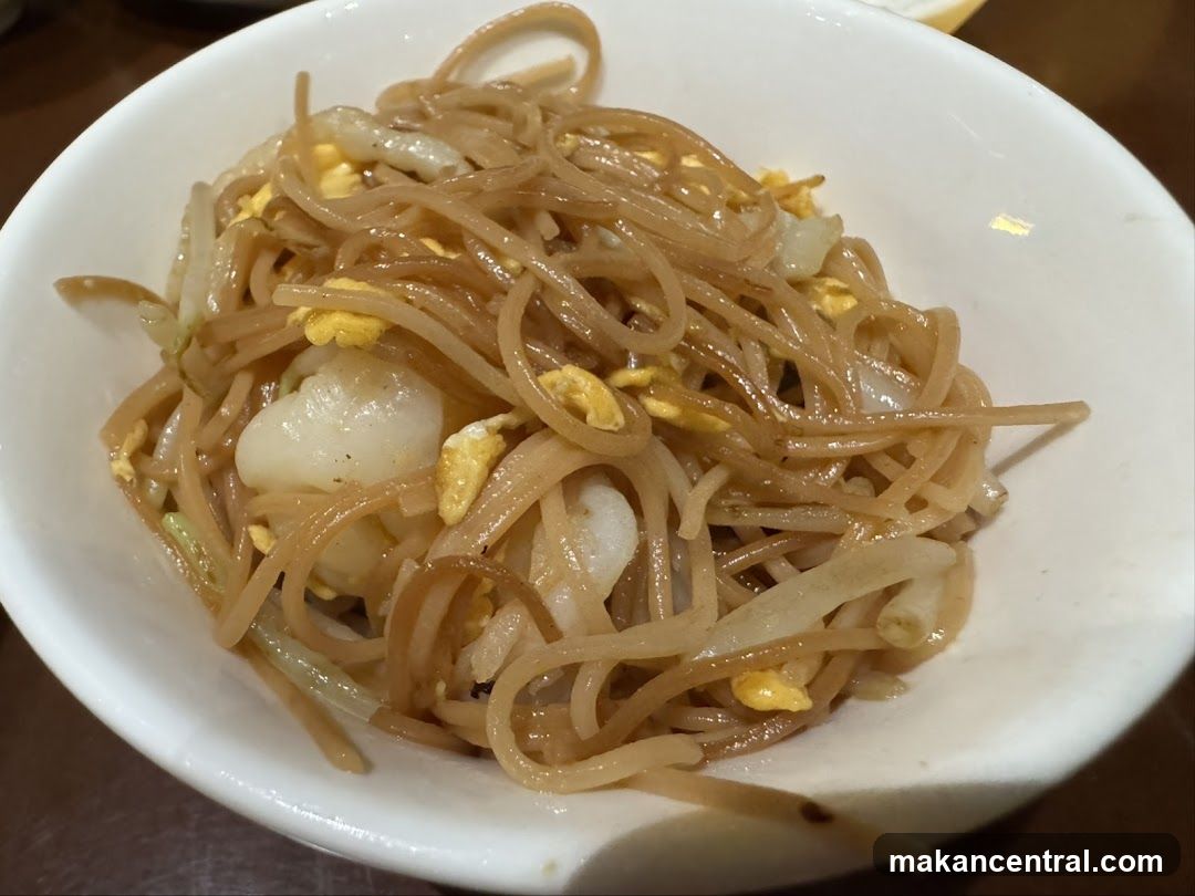 Noodles with Scallops and Egg