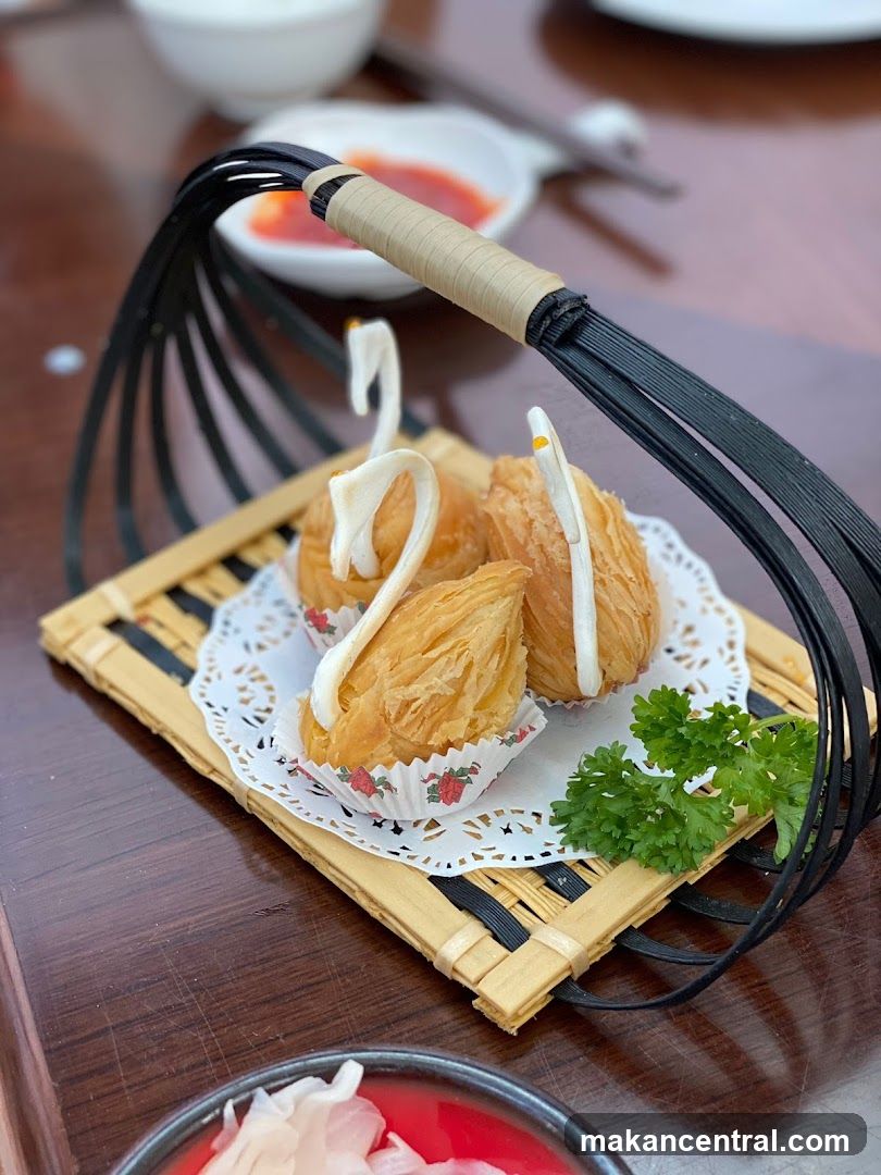 Swan-shaped pastries