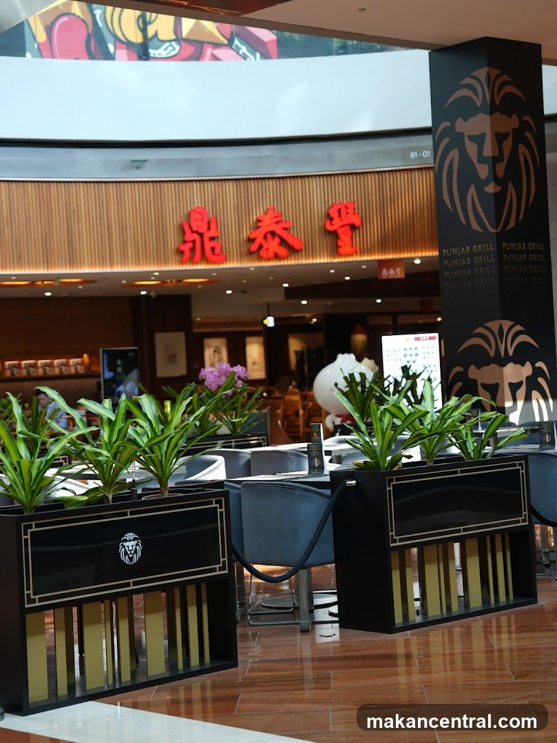Restaurant Interior with Lion Logo