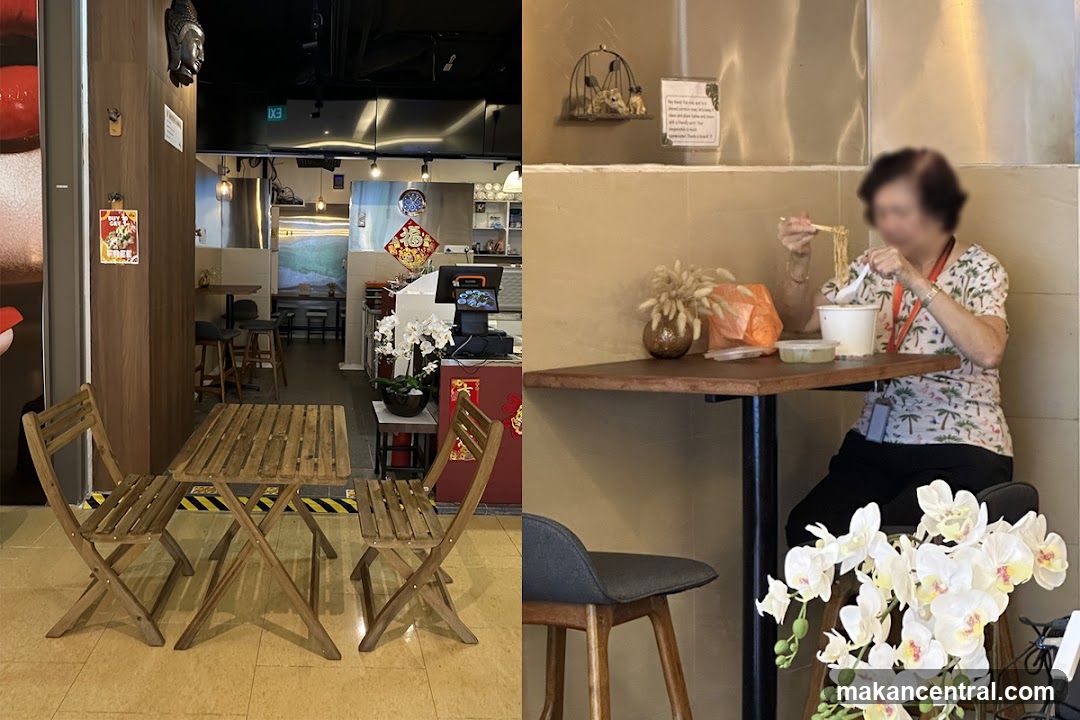 Restaurant Interior with Diner