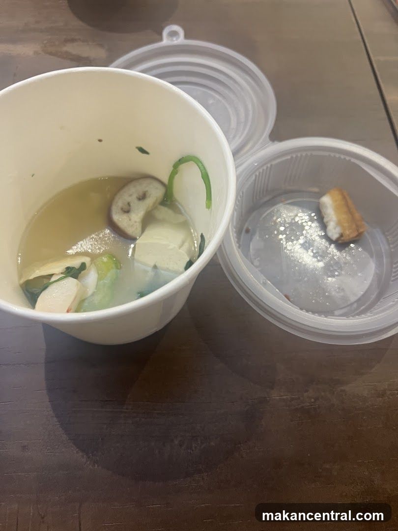 Leftover Food in Takeout Containers