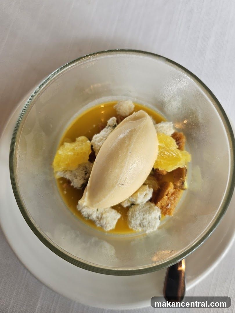Dessert with Ice Cream and Fruit