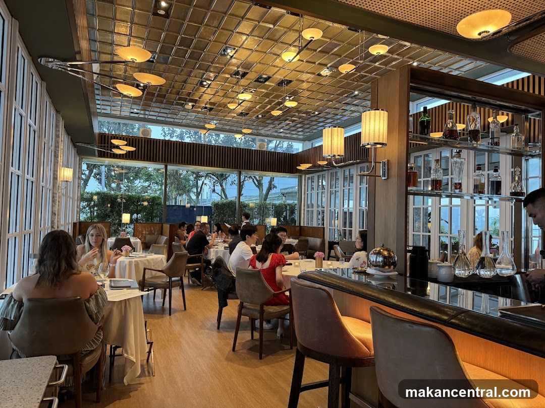 Restaurant Interior with Bar Seating