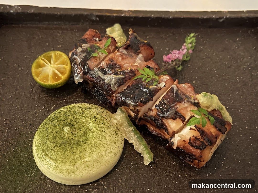 Grilled Dish with Garnish