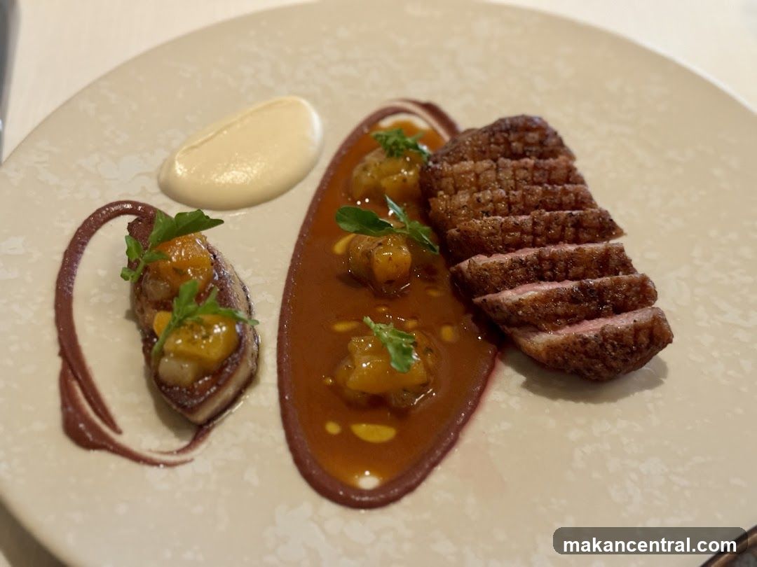 Duck Breast with Fruit and Sauce