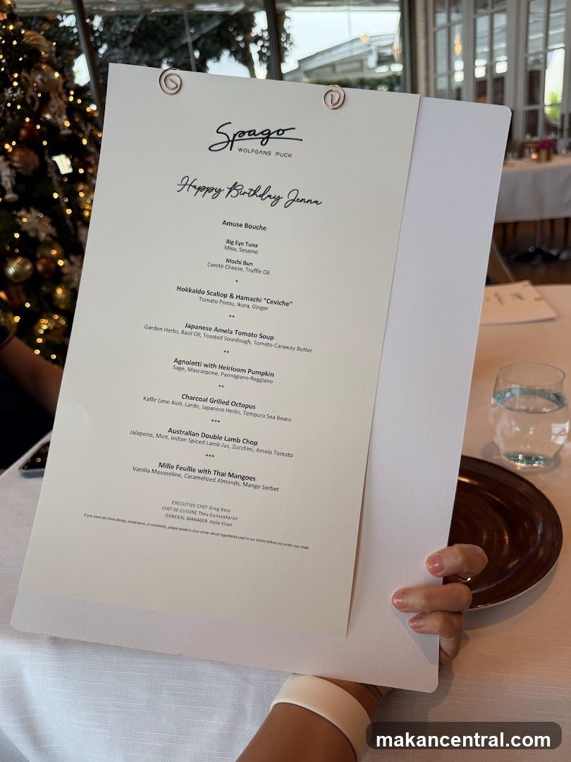 Spago Wolfgang Puck Menu