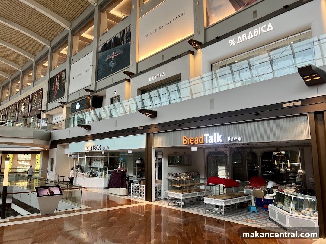 Shopping Mall Interior with Storefronts