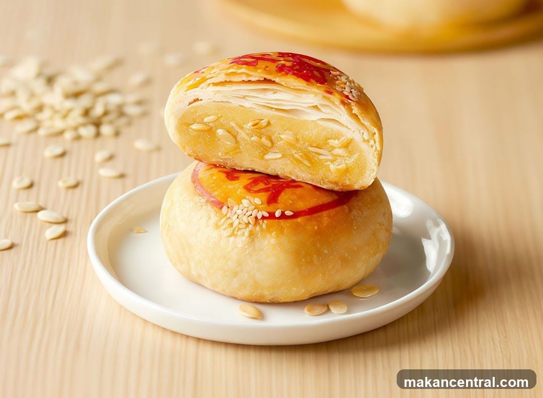 Flaky Pastry with Red Stamp