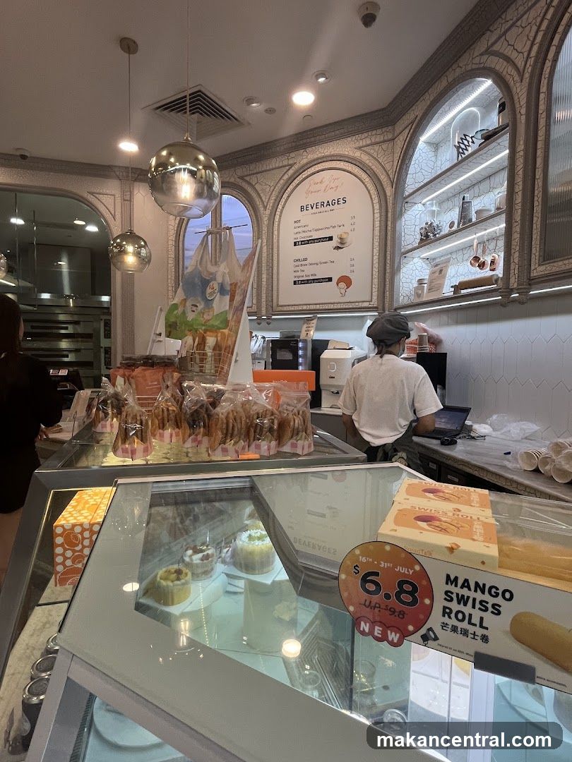 Bakery Interior with Beverages Menu