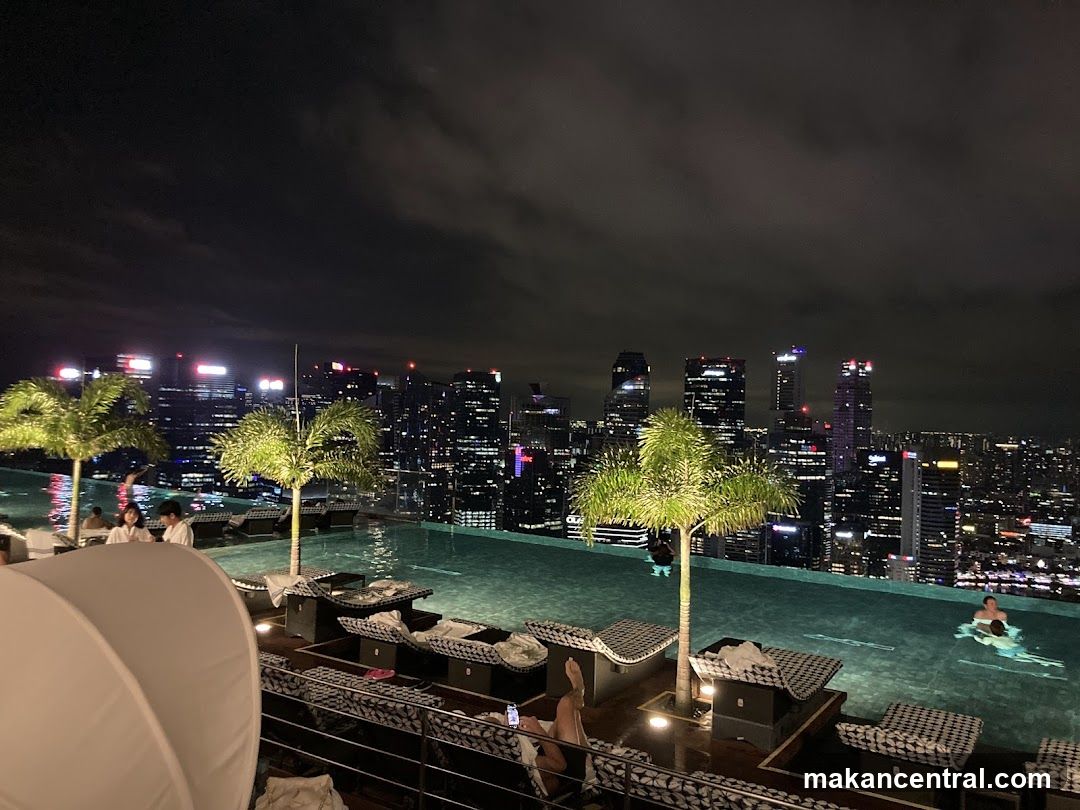 Rooftop Infinity Pool at Night