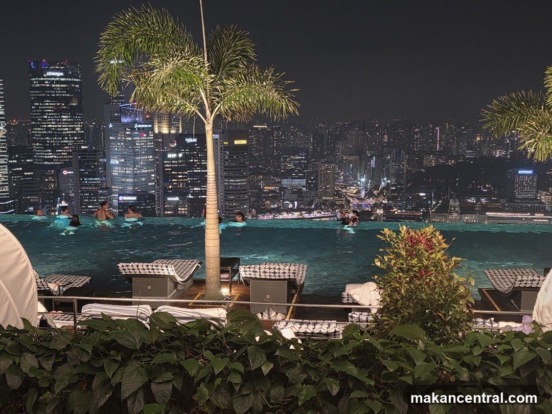 Rooftop Infinity Pool at Night
