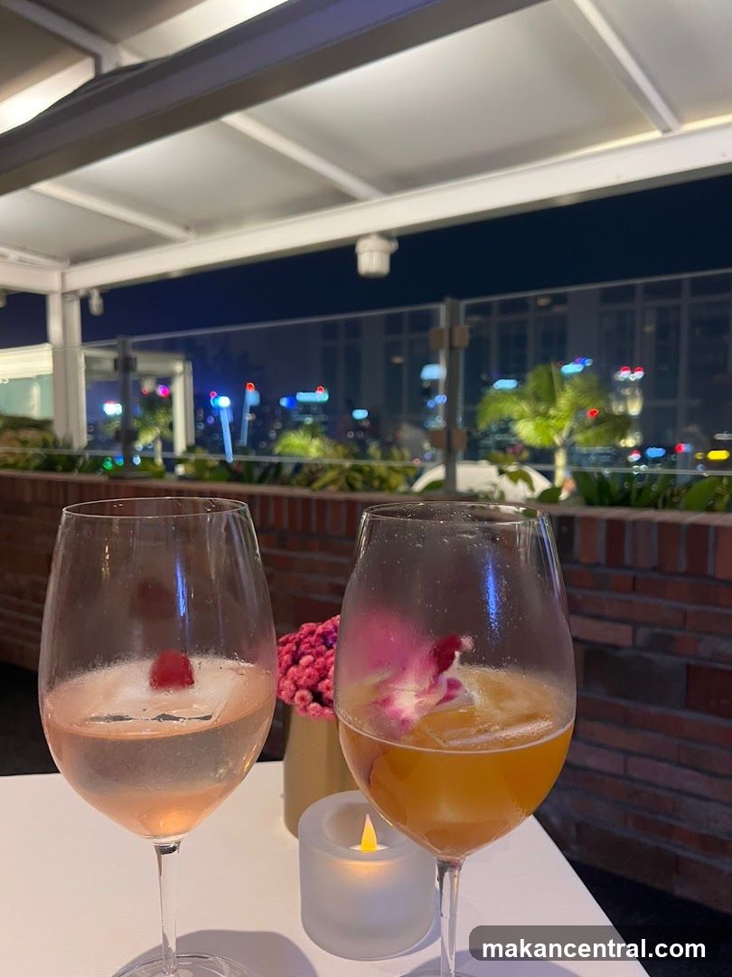 Rooftop Drinks with City View