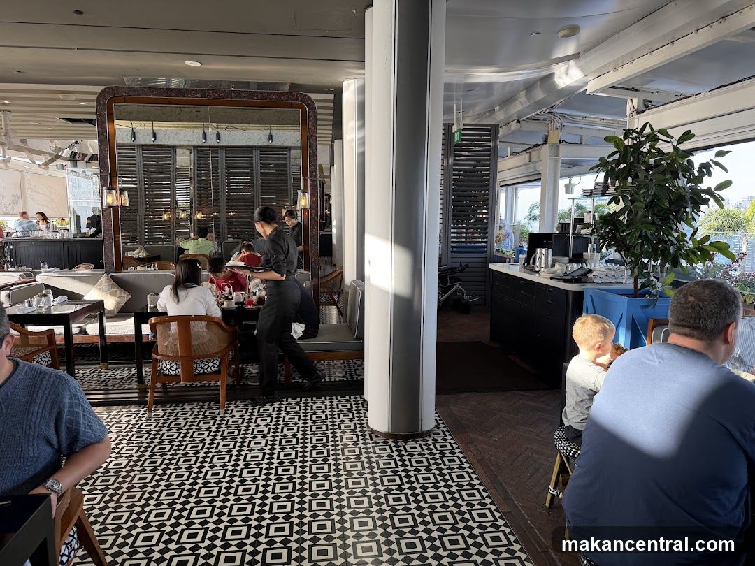 Restaurant Interior with Patrons