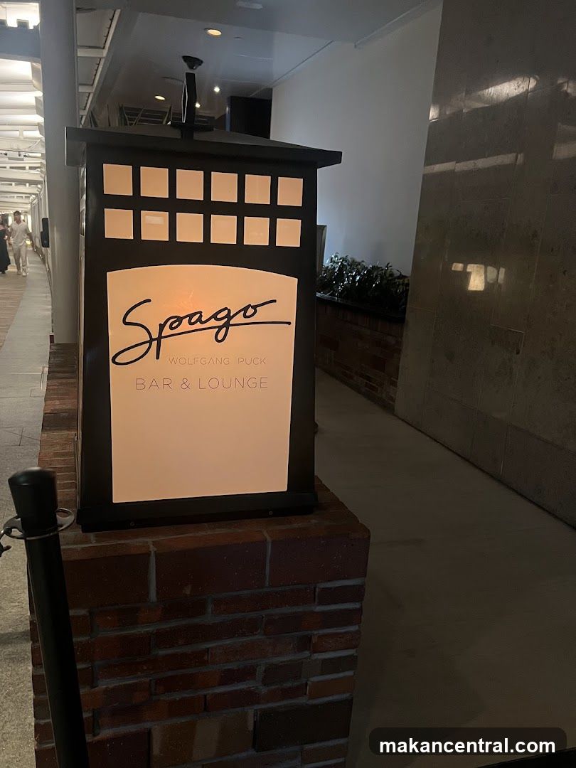 Spago Wolfgang Puck Bar & Lounge Sign